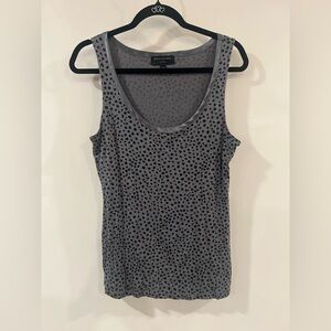 Banana Republic Charcoal Polka Dot Tank Top